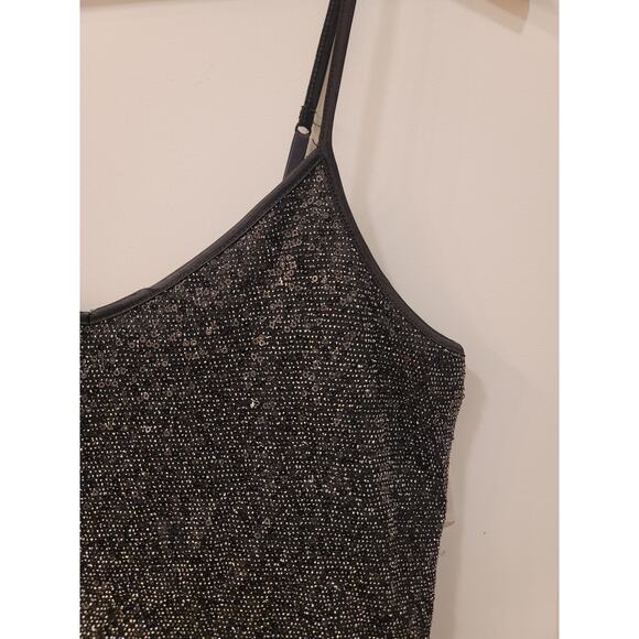Express Black Sequin Tank - Picture 3 of 7